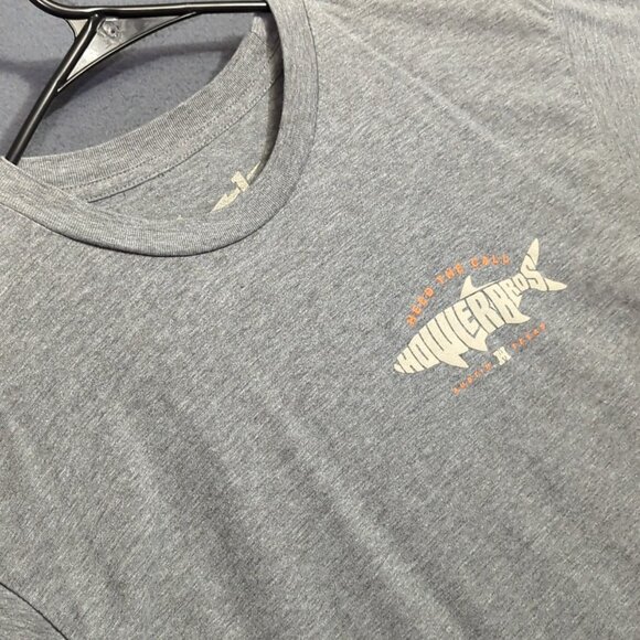 Howler Bros T-Shirt Men's M Gray Long Sleeve Tee Fish Logo Graphic - Picture 1 of 10